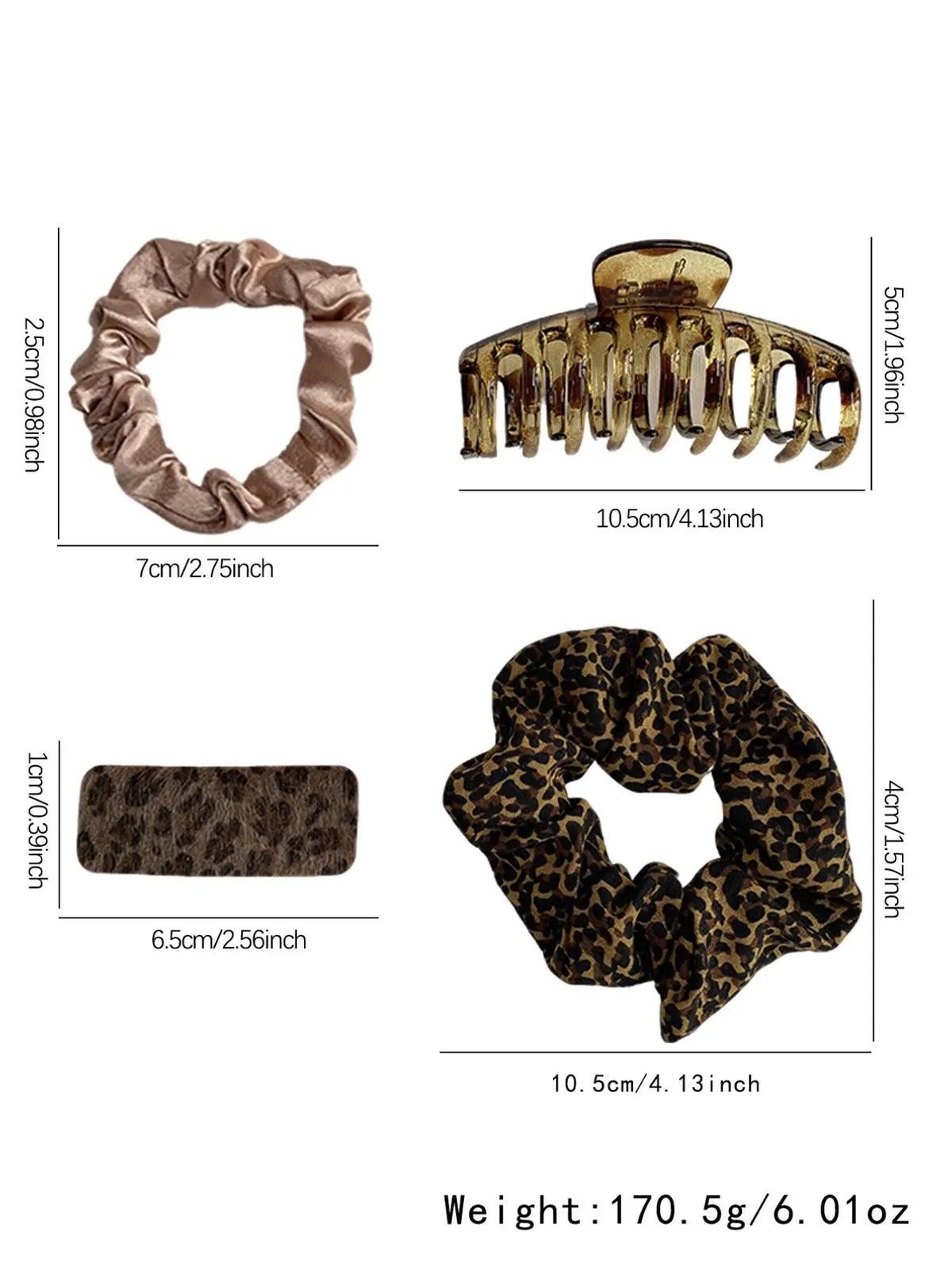 Solid Color Hair Accessories Sets, Simple High Elasticity Durable Strong Pull Hair Ties & Hair Claws, Casual Versatile Hair Accessories for Women & Girls, Hair Elastics, Scrunchies, Ponytails
