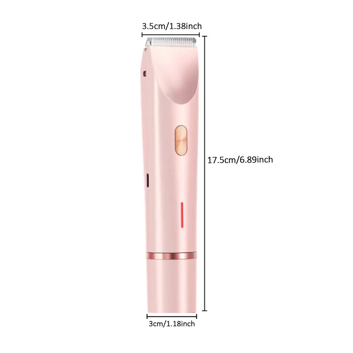 Electric Hair Trimmer for Women, 1 Count Cordless Rechargeable 2-In-1 Body and Facial Double-Head Hair Removal Trimmer for Face, Underarm and Legs, High Quality Trimmer, Dual Head Trimmer, Wireless Trimmer, Rechargeable Cordless Trimmers