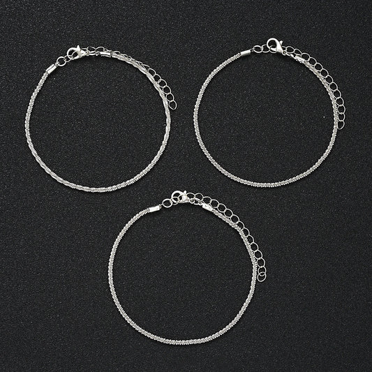 Butterfly Star Heart Pendant Anklets Set (5pcs)